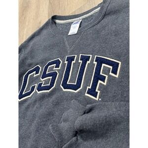Russell CSUF Mens Small Grey Crewneck
